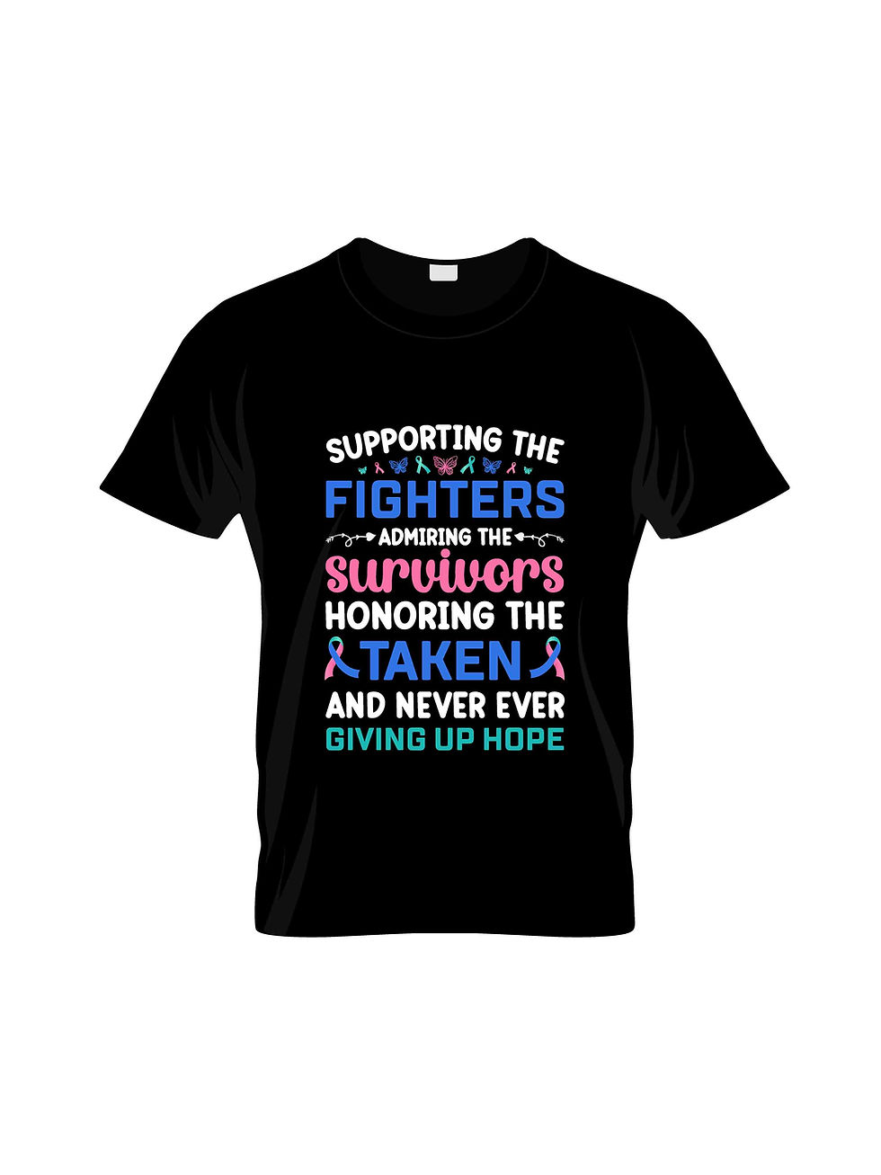 Thumbnail: Thyroid cancer tshirts, I fought hard and won Thyroid cancer t shirt