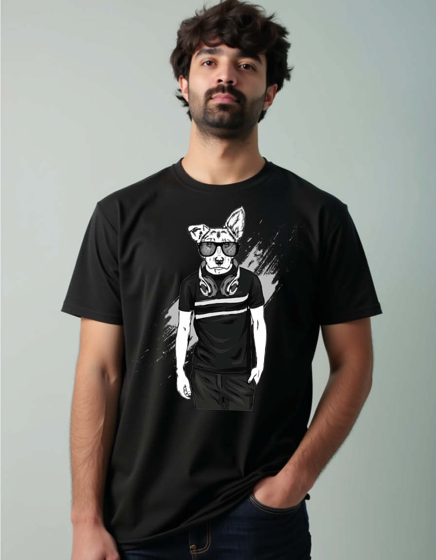 Thumbnail: Cool Dog Unisex Printed Graphic T-Shirt For Mens, Womens & Kids