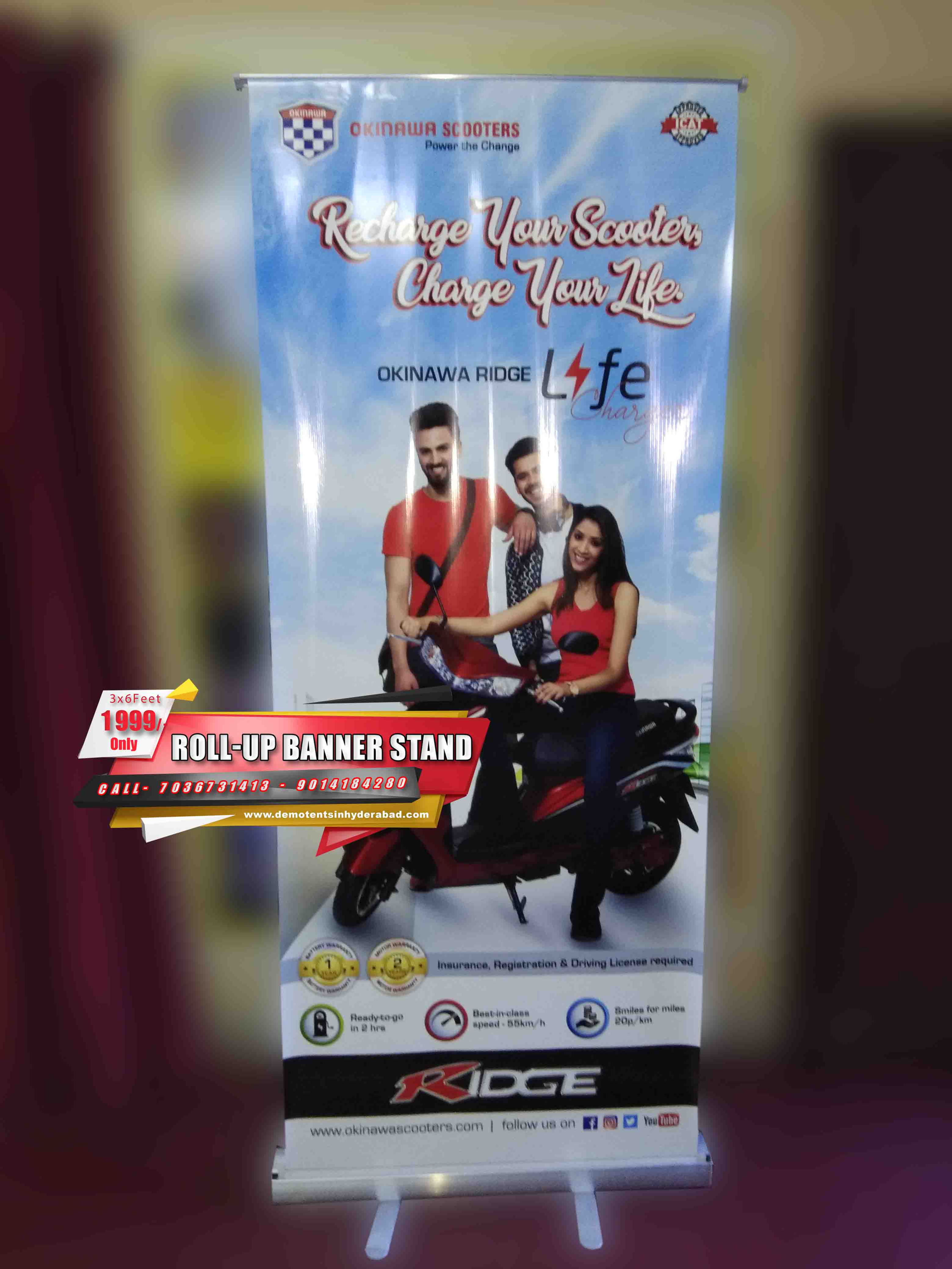 banner stand in Bhupalpally