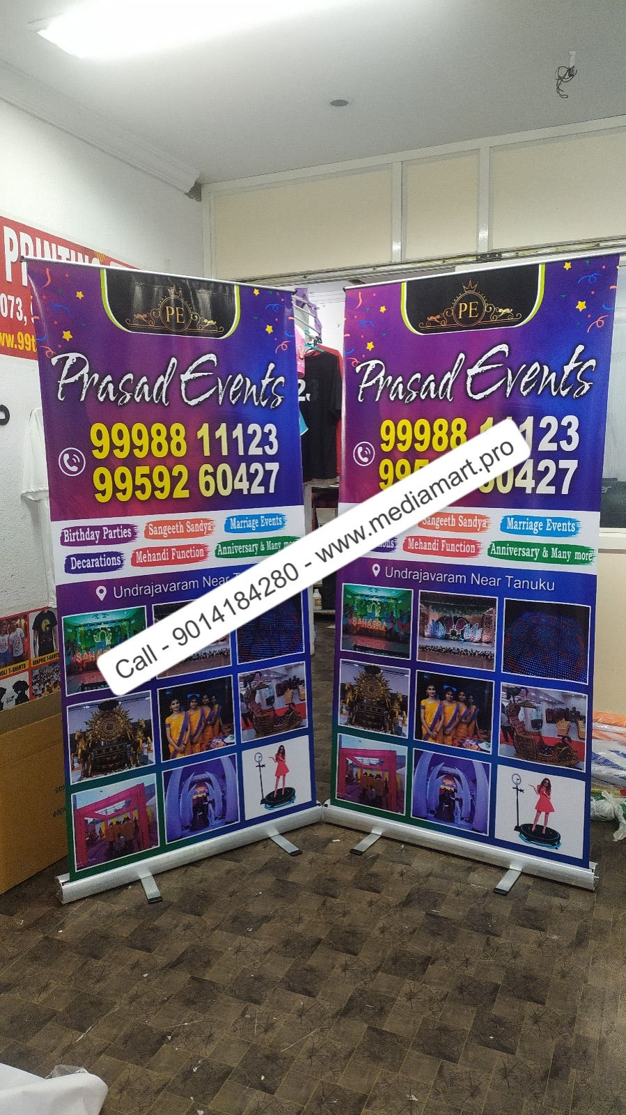 Premium Roll Up Standee for International Business Meet in Banjara Hills