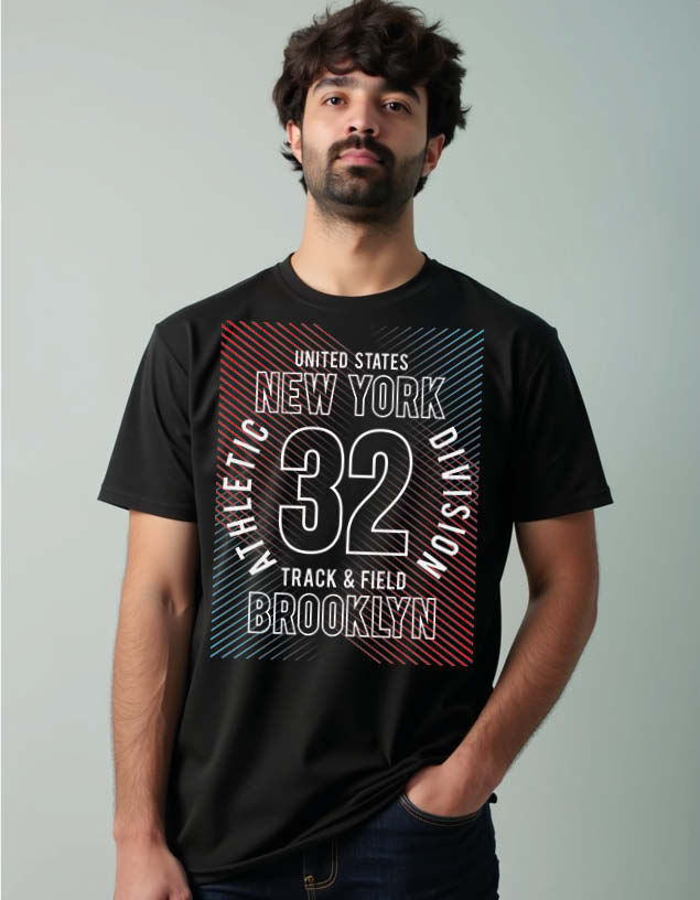 united states new york athletic track field brooklyn division Unisex Printed Tee