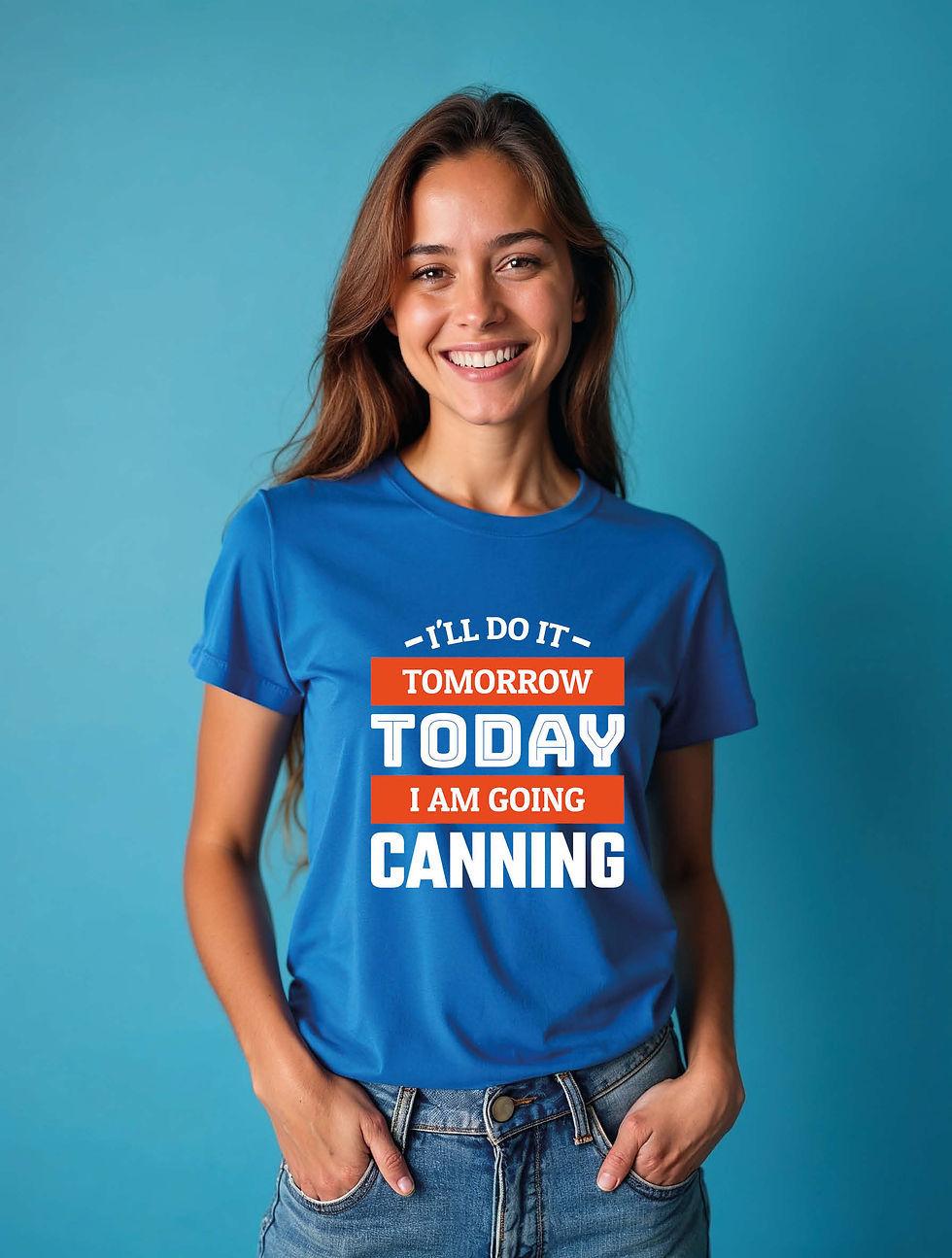 Do it today iam going canning Unisex Printed Graphic T-shirt