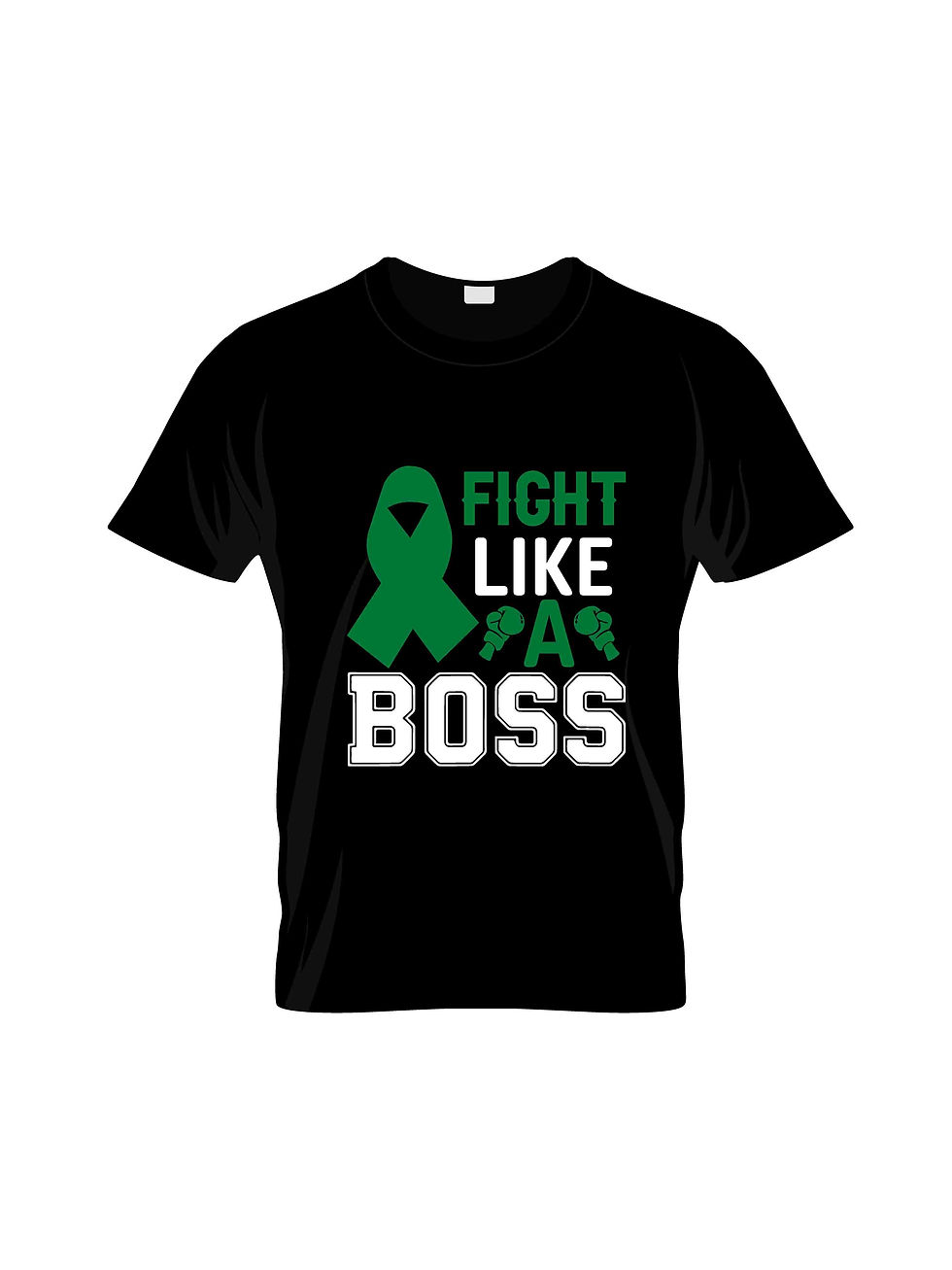 Fight like a boss typography printed t shirts