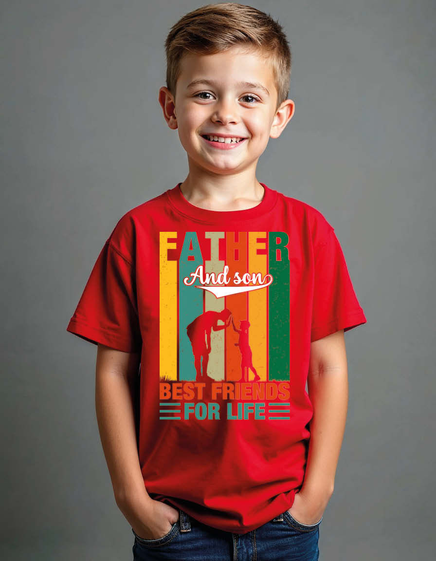 Thumbnail: father and son best friends for life Unisex Graphic Tee For Mens,Womens & Kids