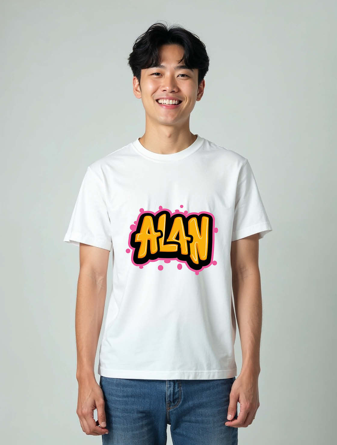 Alan Unisex Printed Graphic T-Shirt