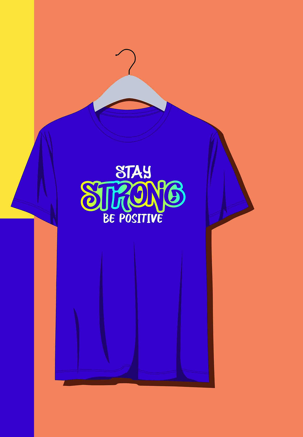 Thumbnail: Strong typography design for tshirt.