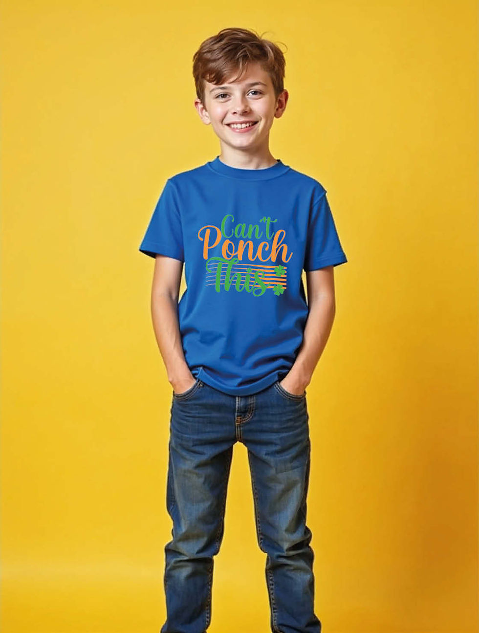 can't ponch this Unisex Printed Graphic T-Shirt For Mens Womens & Kids