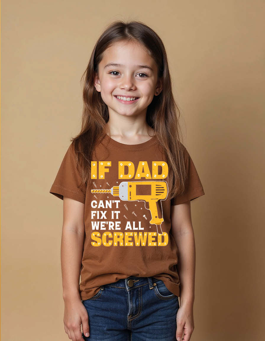 Thumbnail: if dad can't fix it we're all screwed Unisex Printed Graphic T-Shirt