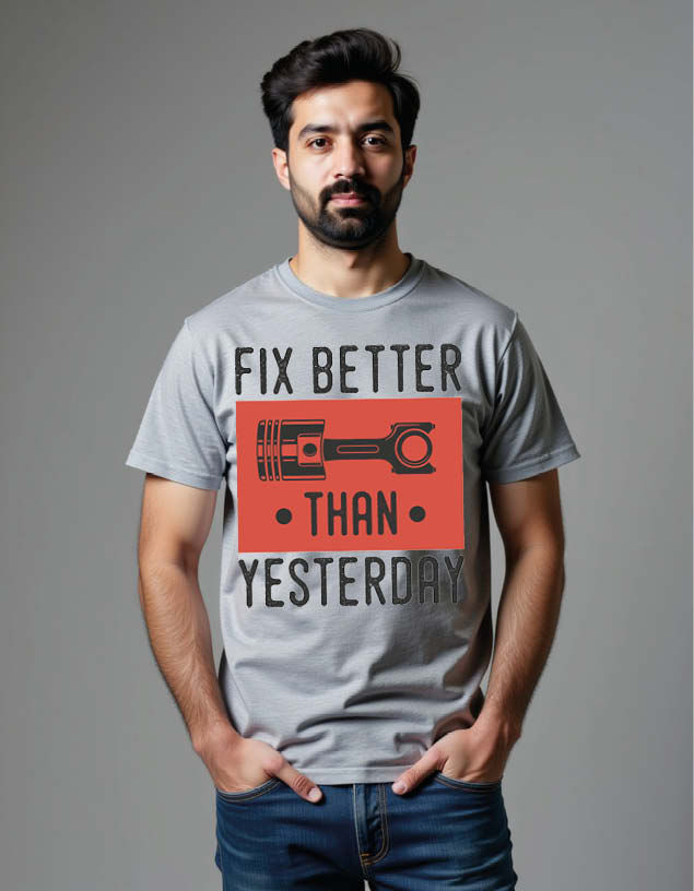Fix better that yesterday Unisex Printed Graphic T-shirt