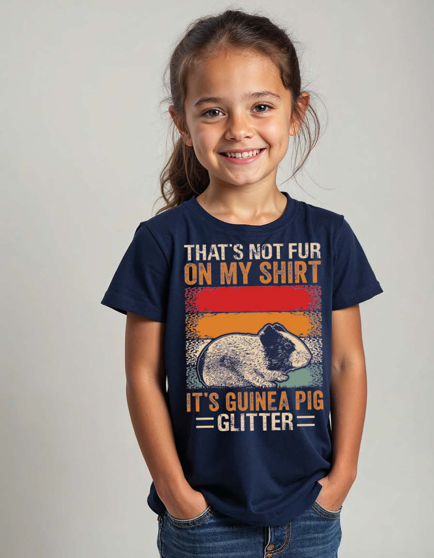 Thumbnail: that's not fur on my shirt it's guinea pig glitter Unisex Printed Graphic Tees