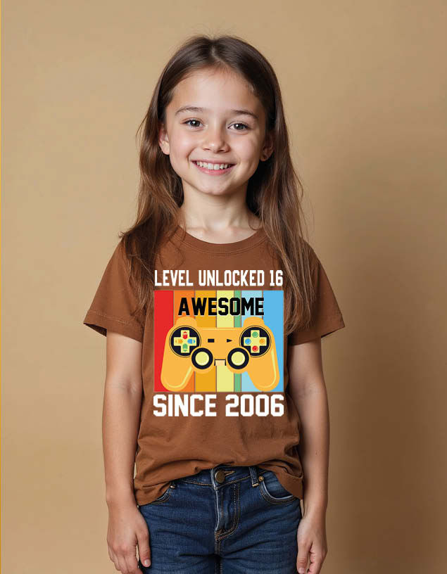 Thumbnail: level unlocked 16 awesome Unisex Printed Graphic T-Shirt for Mens,Womens & Kids