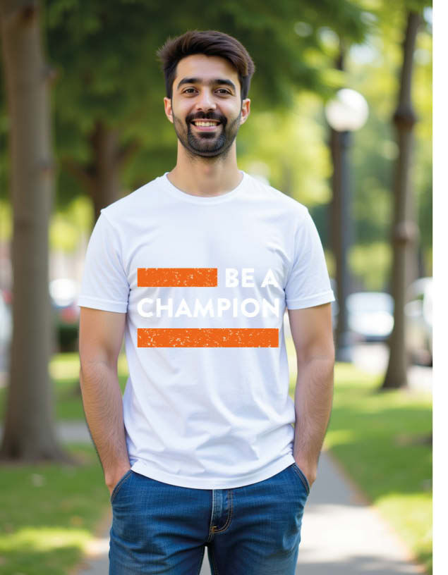 Thumbnail: be a champion Classic Unisex Printed Graphic T-Shirt For Mens Womens & Kids