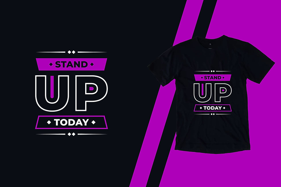 stand out be original typography printed t shirts