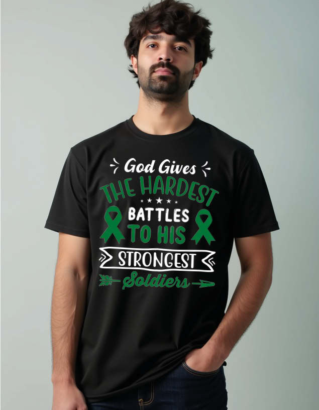 god gives his hardest battles to his strongest soldiers Unisex Printed t shirt