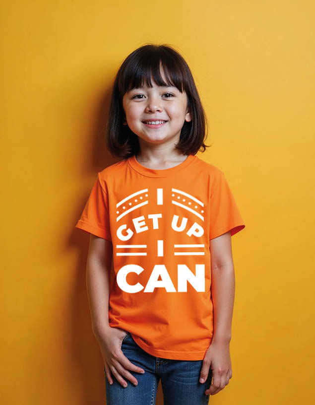 Thumbnail: i get up i can Unisex Printed Graphic T-Shirt For Mens Womens & Kids