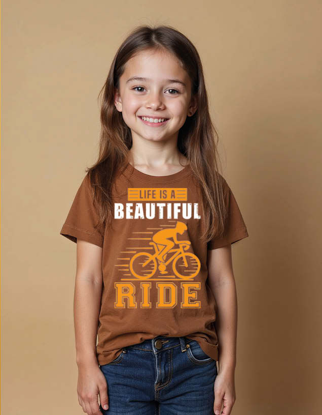 Thumbnail: life is a beautiful ride Unisex Printed Graphic T-Shirt For Mens Womens & Kids