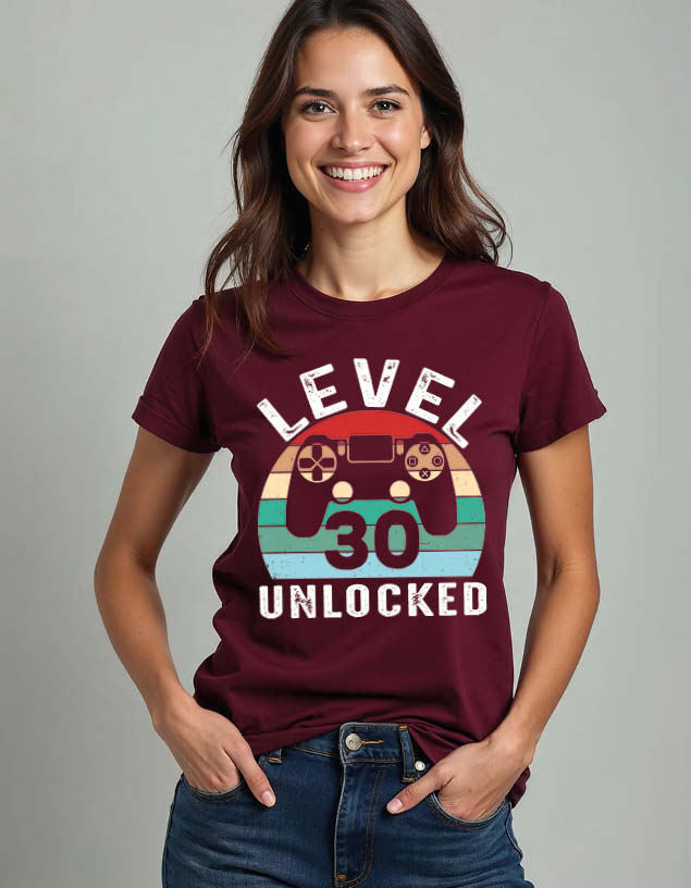 level Unlocked Stylish Unisex Printed Graphic T-Shirt For Mens Womens & Kids