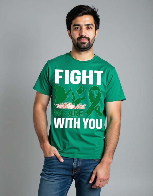 Thumbnail: fight we are with you Unisex Printed Graphic T-Shirt For Mens Womens & Kids