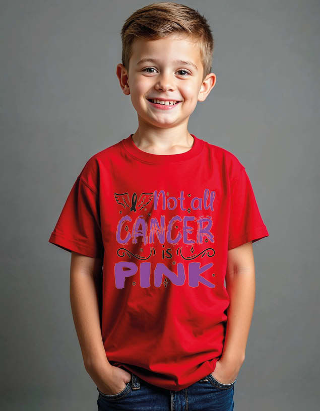 Thumbnail: not all cancer is pink Unisex Printed Graphic T-Shirt for Mens,Womens & Kids