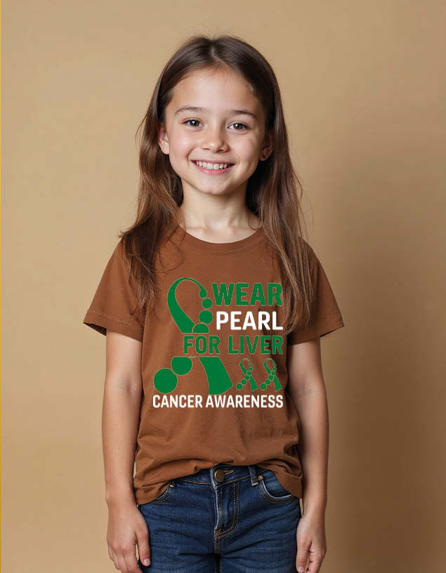 Thumbnail: wear pearl for liver cancer awareness Unisex Printed Graphic T-Shirt