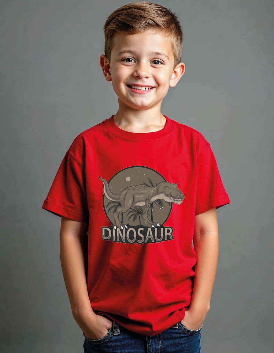 Thumbnail: dinosaur Casual Unisex Printed Graphic T-Shirt for Mens,Womens & Kids