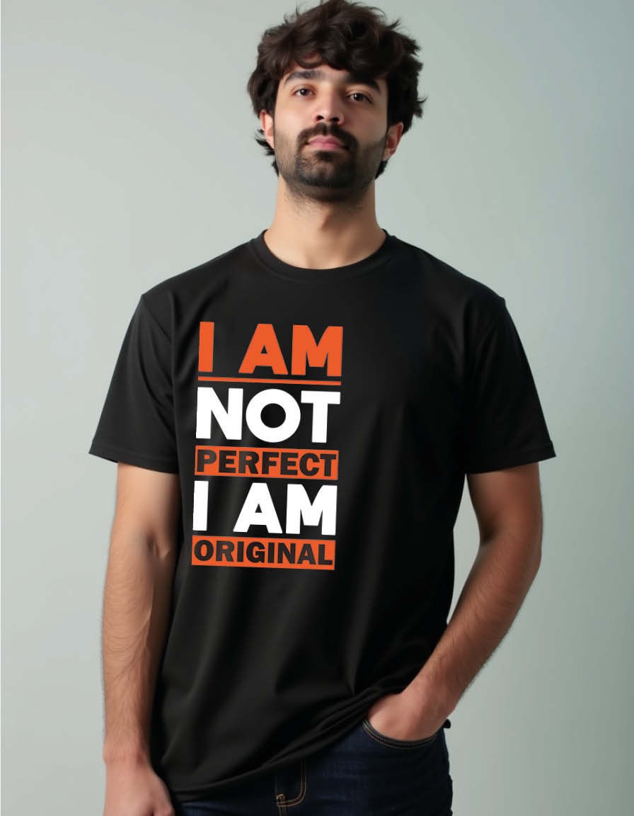 i am not perfect i am original Unisex Printed Graphic Tees For Mens Womens & Kid
