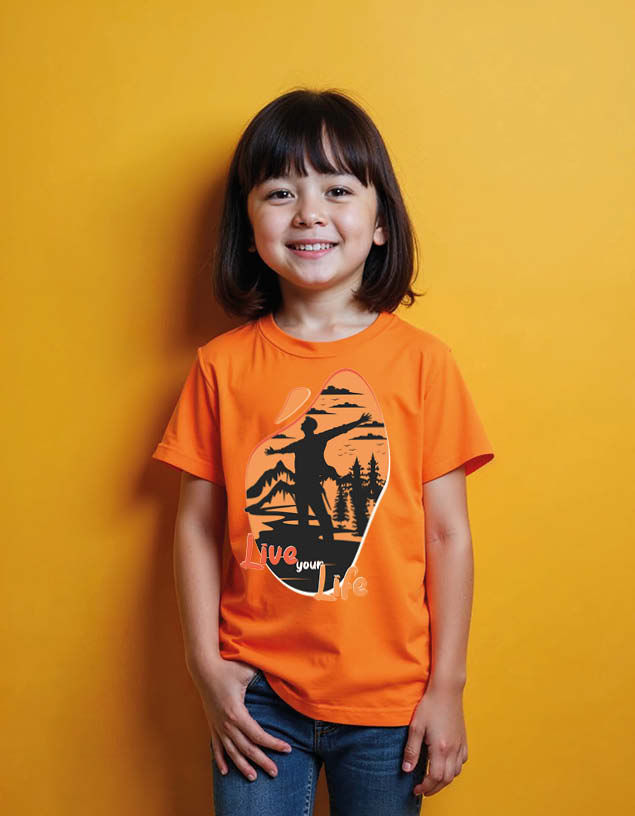 Thumbnail: live your life Unisex Printed Graphic T-Shirt For Mens Womens & Kids