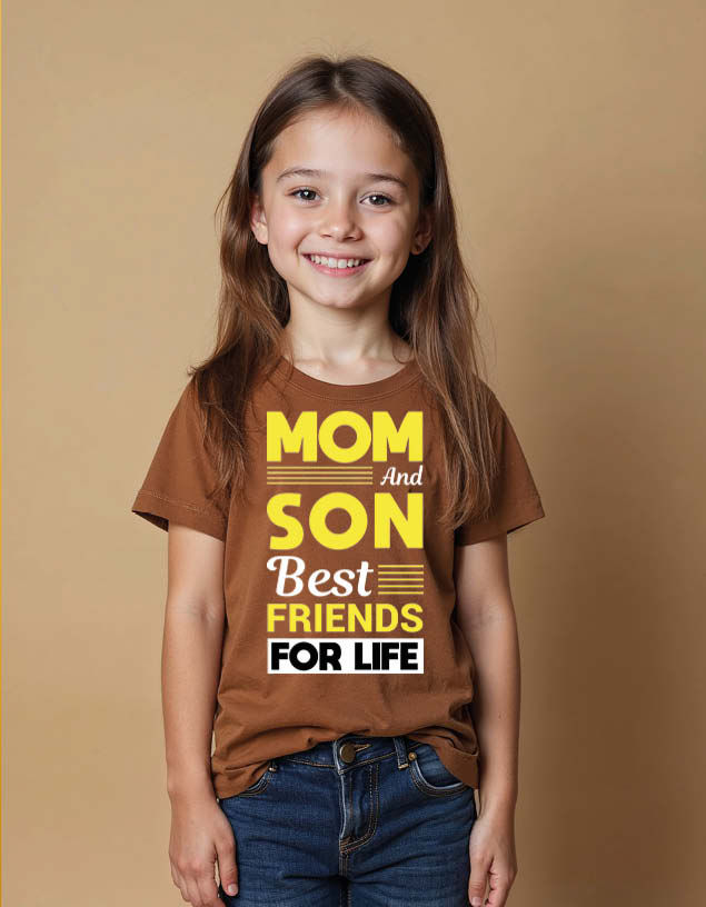 Thumbnail: Mom and son best friends for life Unisex Printed Graphic T-shirt