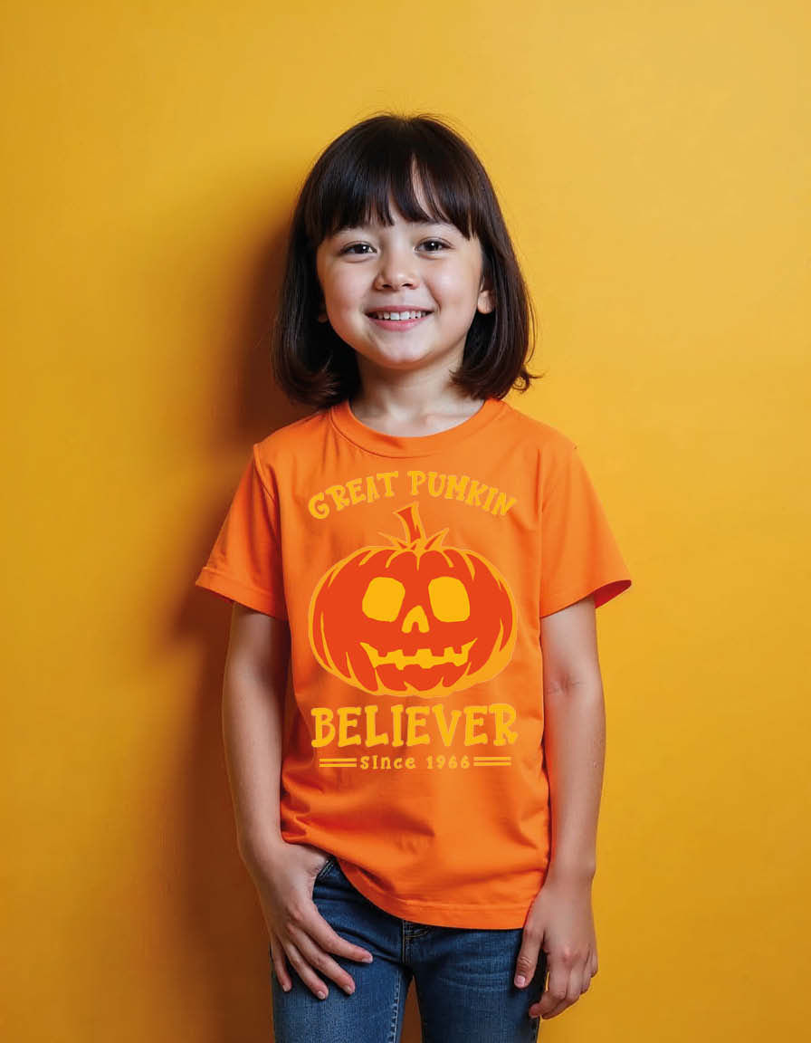 Thumbnail: great pumpkin believer Unisex Printed Graphic T-Shirt for Mens,Womens & Kids