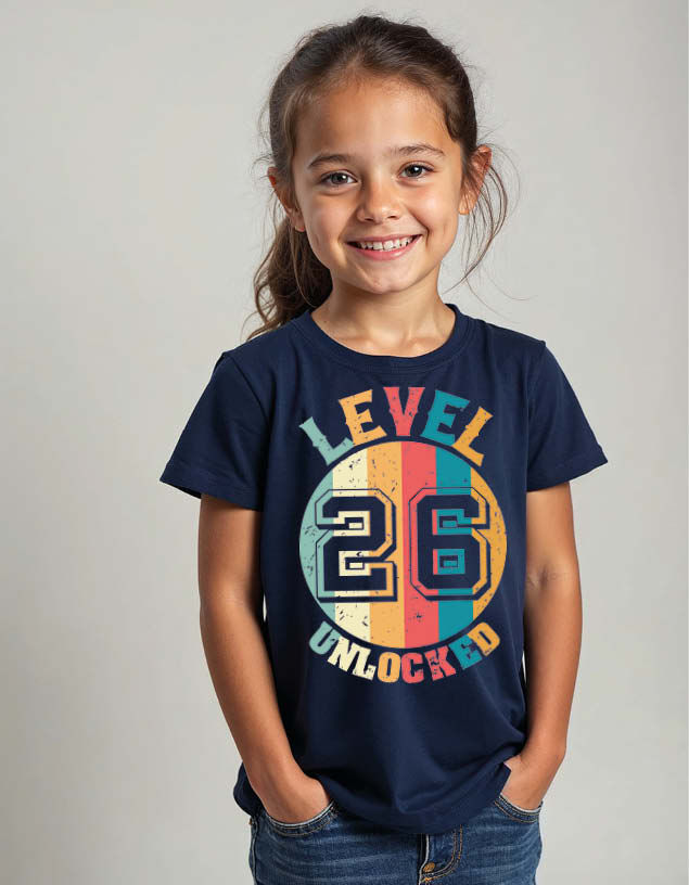 level Unlocked Stylish Unisex Printed Graphic T-Shirt For Mens Womens & Kids