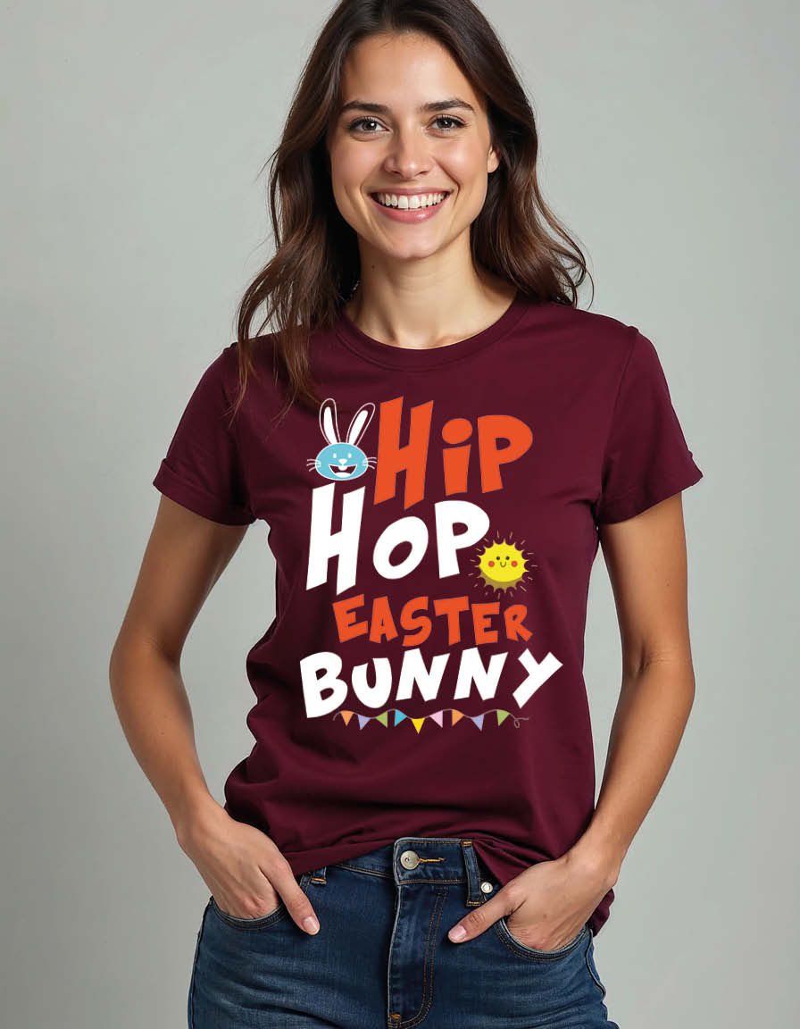 Thumbnail: hip hop easter bunny Unisex Printed Graphic T-Shirt For Mens, Womens & Kids
