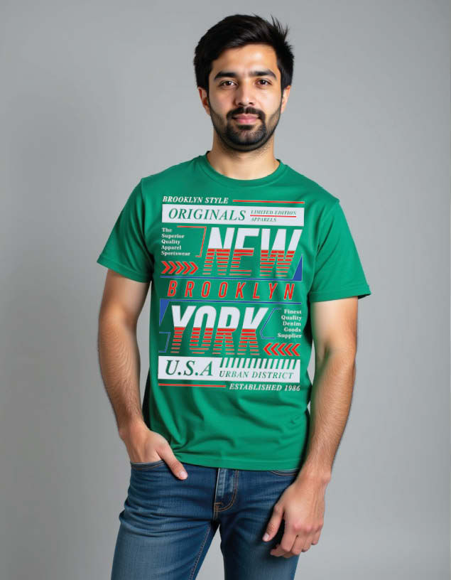 brooklyn style original new york city usa urban district Unisex Printed T-Shirt
