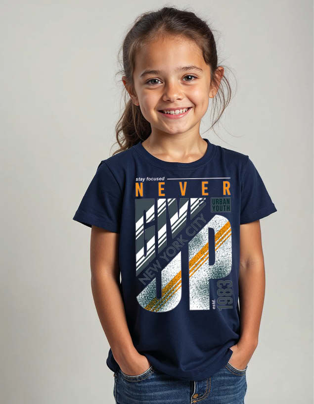 Thumbnail: never give up new york city Unisex Printed Graphic T-Shirt for Mens,Womens & Kid