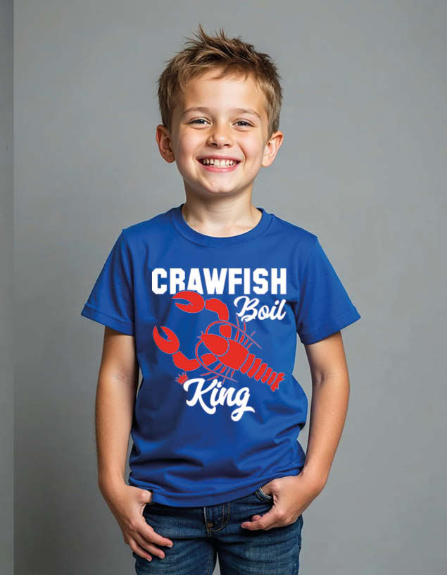 Thumbnail: Craw fish boil king Unisex Printed Graphic T-shirt