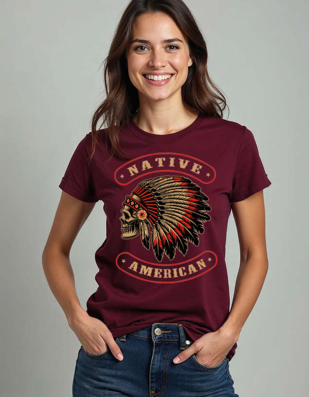native american Unisex Printed Graphic T-Shirt For Mens Womens & Kids