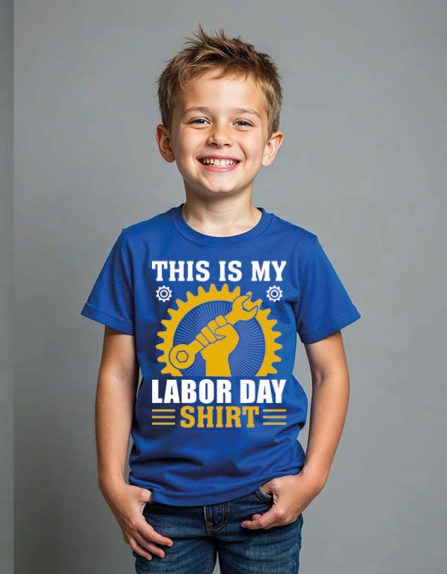 Thumbnail: this is my labor day shirt Unisex Printed Graphic T-Shirt For Mens Womens & Kids