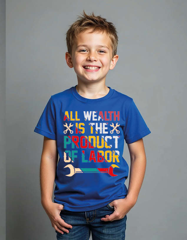 Thumbnail: all wealth is the product of labor Stylish Unisex Printed Graphic T-Shirt