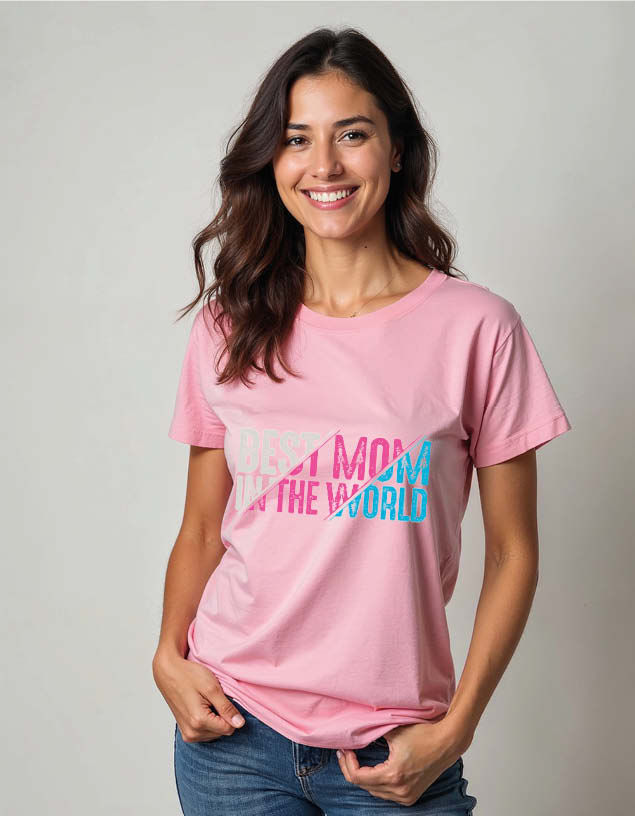Thumbnail: Best mom in the world Unisex Printed Graphic T-shirt