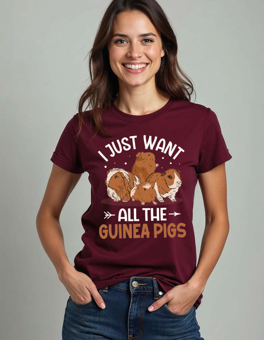 Thumbnail: i just want all the guinea pigs Unisex Graphic T-Shirt for Mens,Womens & Kids