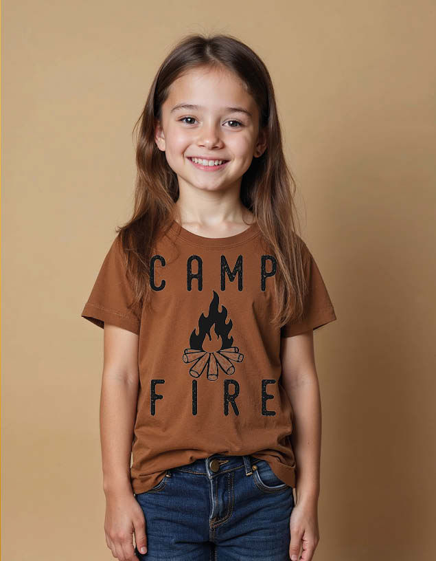Thumbnail: camp fire Unisex Printed Graphic T-shirt