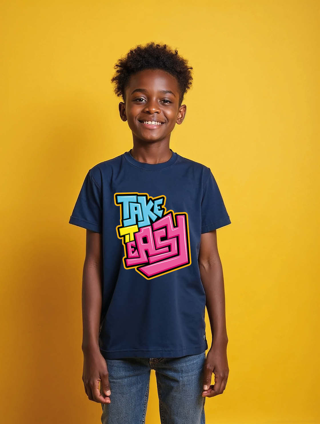 take it easy Unisex Printed Graphic T-Shirt For Mens Womens & Kids