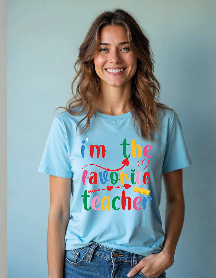 Thumbnail: im the favorite teacher Unisex Printed Graphic T-Shirt For Mens, Womens & Kids