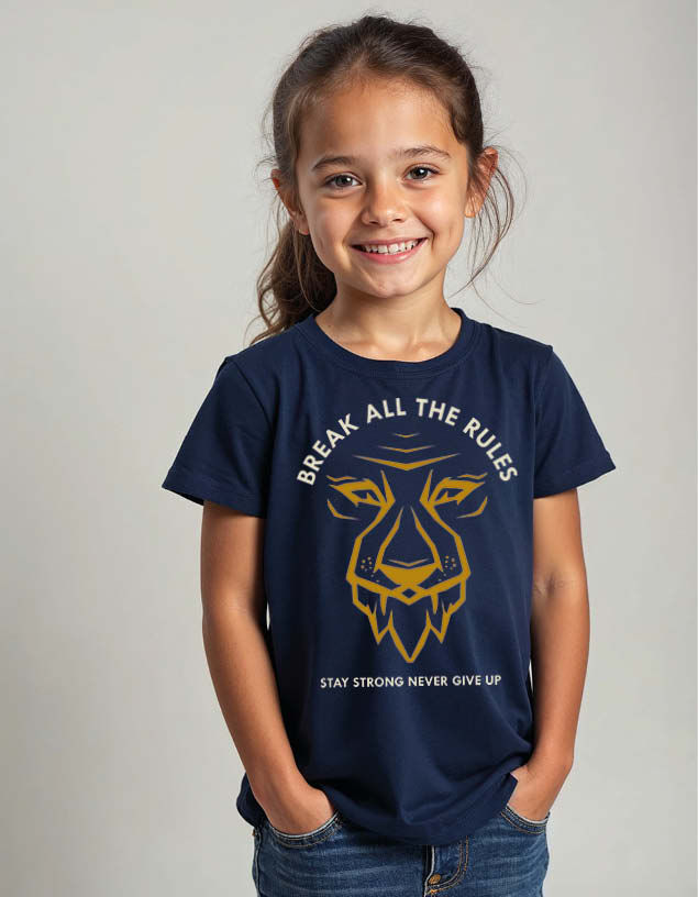 Thumbnail: break all the rules stay strong never give up Unisex Printed Graphic T-Shirt