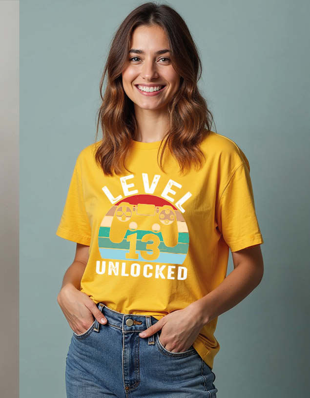 level Unlocked Urban Unisex Printed Graphic T-Shirt For Mens Womens & Kids