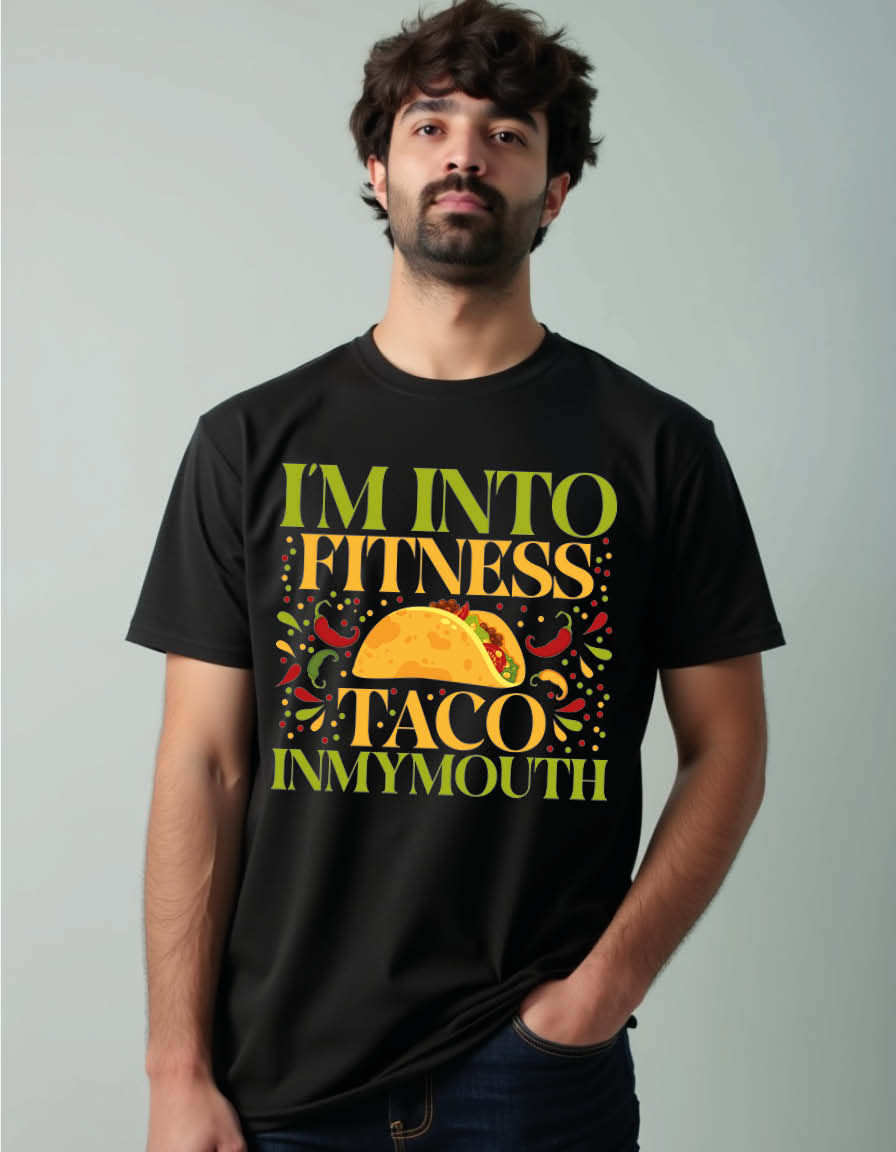 Thumbnail: i'm into fitness taco inmymouth Classic Unisex Printed Graphic T-Shirt