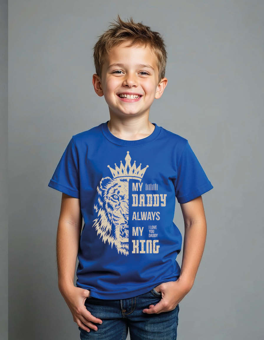 Thumbnail: My daddy always my king Unisex Printed Graphic T-shirt