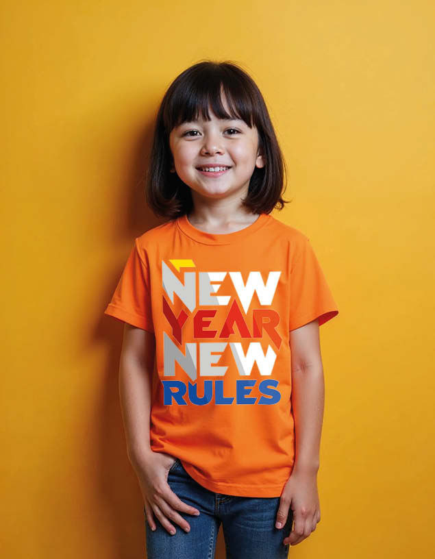 Thumbnail: new year new rules Unisex Printed Graphic T-Shirt for Mens,Womens & Kids