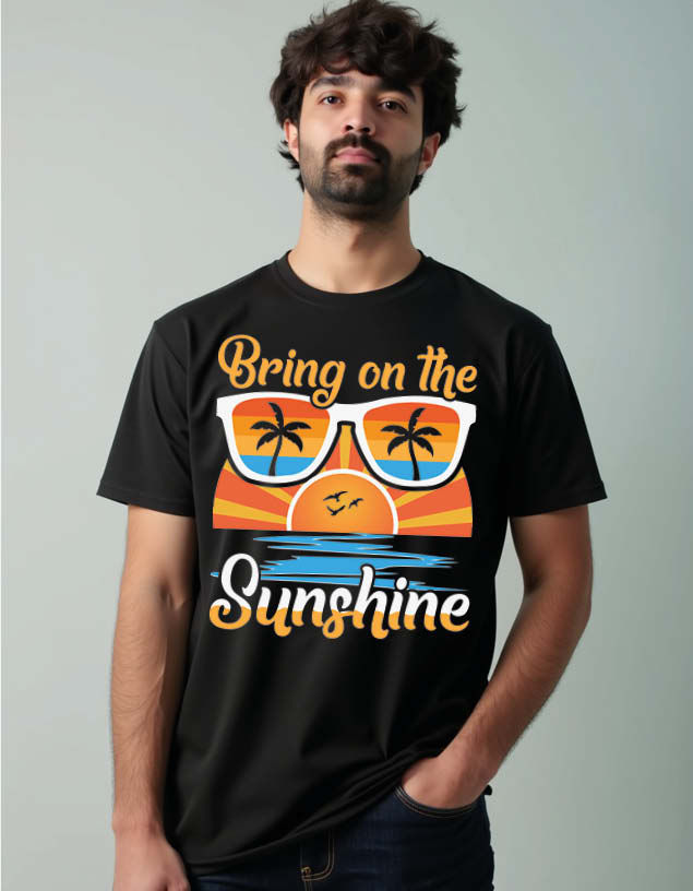 bring on the sunshine Unisex Printed Graphic T-Shirt for Mens,Womens & Kids