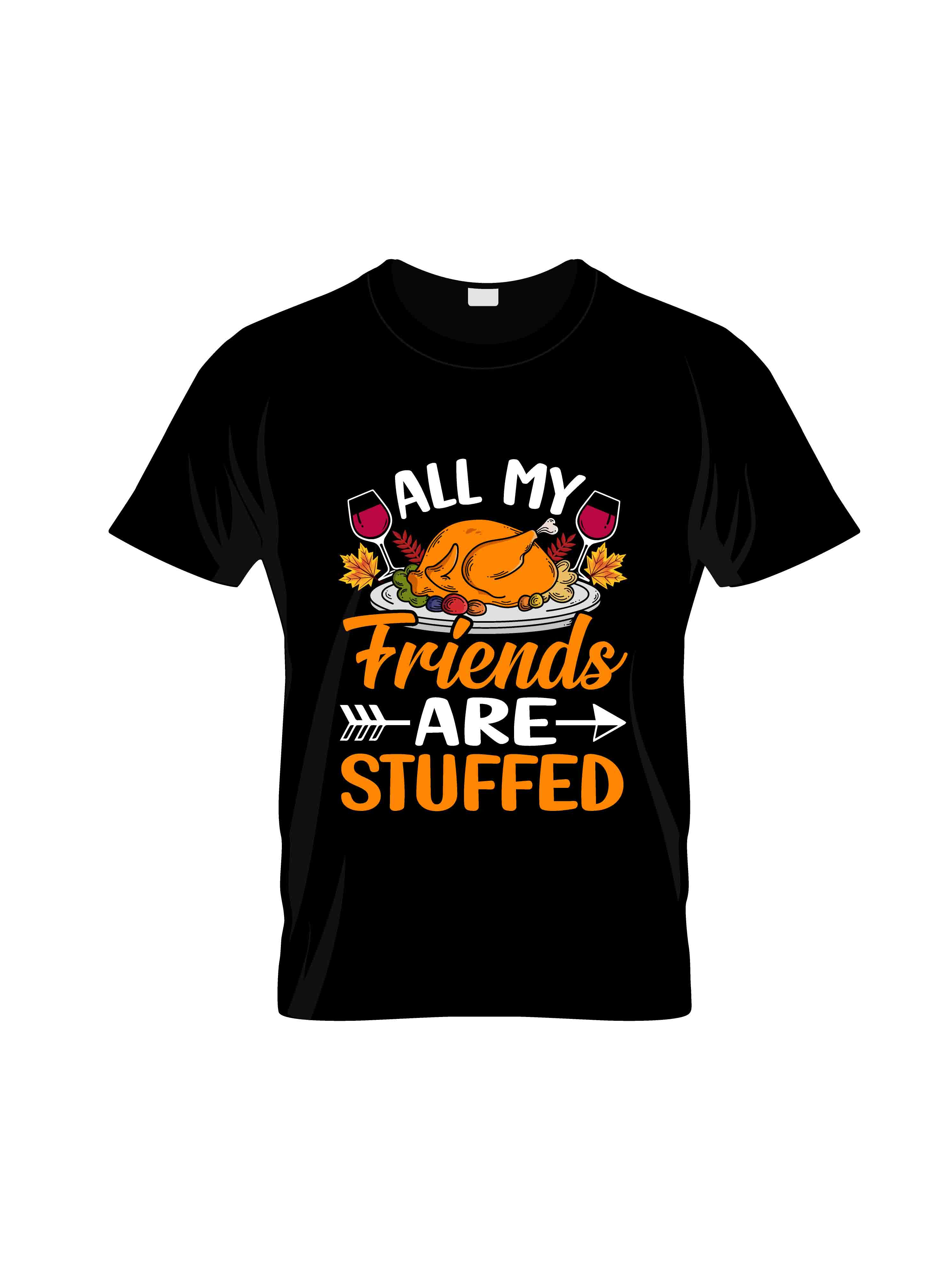 all my friends are stuffed graphic printed t shirts.