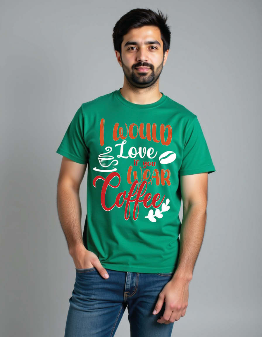 i would love if you wear coffee Classic Unisex Printed Graphic T-Shirt